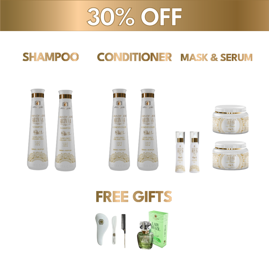 2x Home Hair Treatment Bundle (30% OFF): Shampoo, Conditioner, Mask & Serum